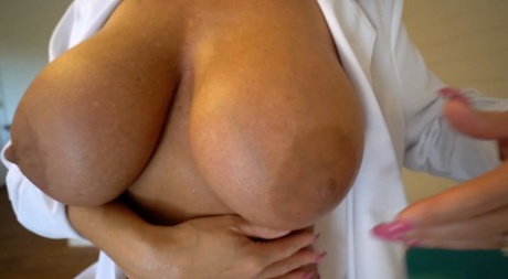 Big titted blonde housewife Sandra Otterson receives a facial cumshot 53602385