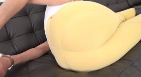 Mature British woman Lady Sonia gets hogtied while fully clothed 28430533
