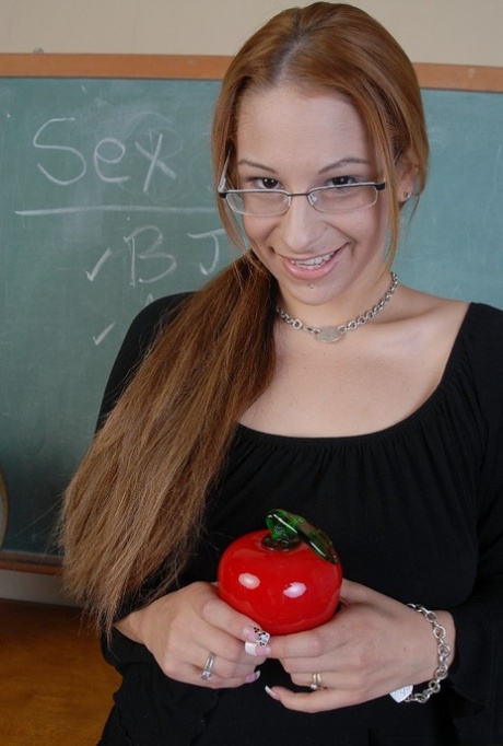 Tattooed chick Laeh strips off school uniform to spread shaved bush 85057271